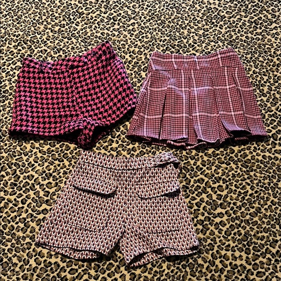 Zara girls size 10 Patterned Shorts/Skirt bundle - Picture 1 of 5